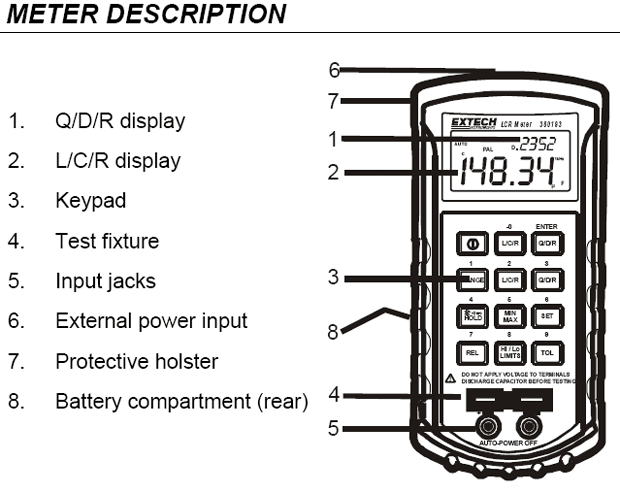 EXTECH 380193 LCR Meter